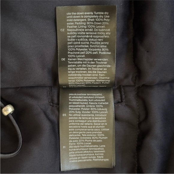 Cos Oversized Puffer Jacket Designer A Line Coat Down Filled Navy Blue Size Xxs - Picture 13 of 14